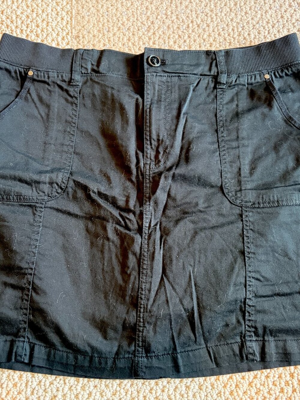 CROFT AND BARROW WOMENS BLACK SKORT SIZE 16